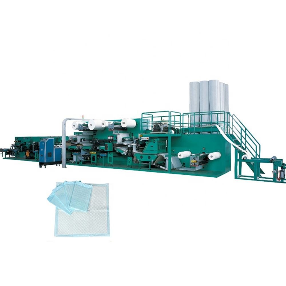 High quality wood pulp Disposable Soft Touch And Comfortable medical under pad production line machine