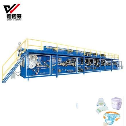 DNW Baby Diaper Machine Certificate Full Automatic Baby Diaper Production Line Making Machine