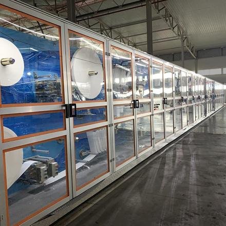 DNW Full servo control sanitary napkin lady pad making machine production line