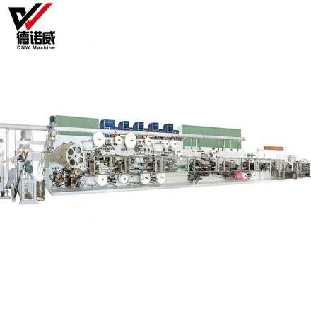 DNW Automatic Panty Liner Production Line Ladies Women Sanitary Napkin Pads Manufacturing Making