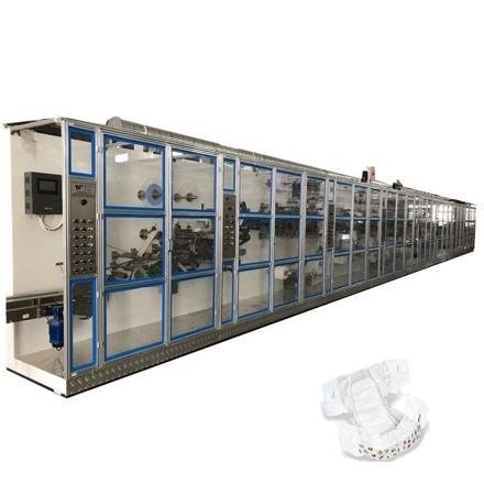 High Production Efficiency Fully Functional Baby Diaper Making Machine